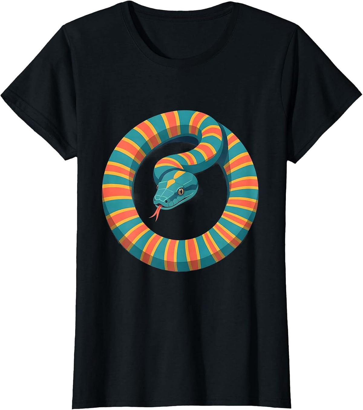 Ball Python Infinity Loop Snake Owner Humor T-Shirt - Black