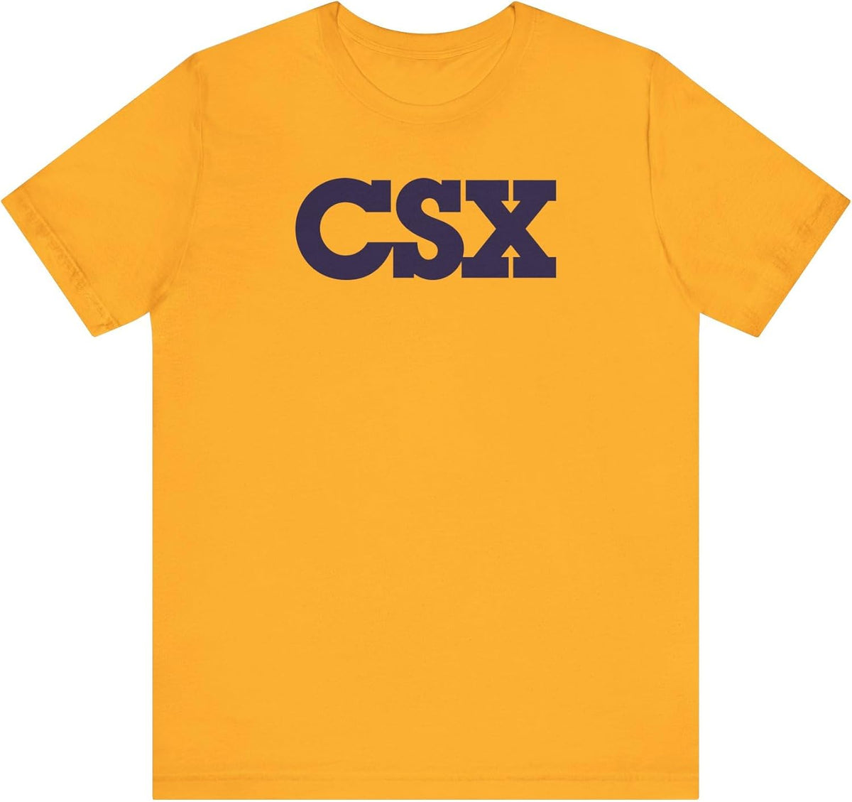 CSX Logo (Blue) T-Shirt | Heather Blend - Gold
