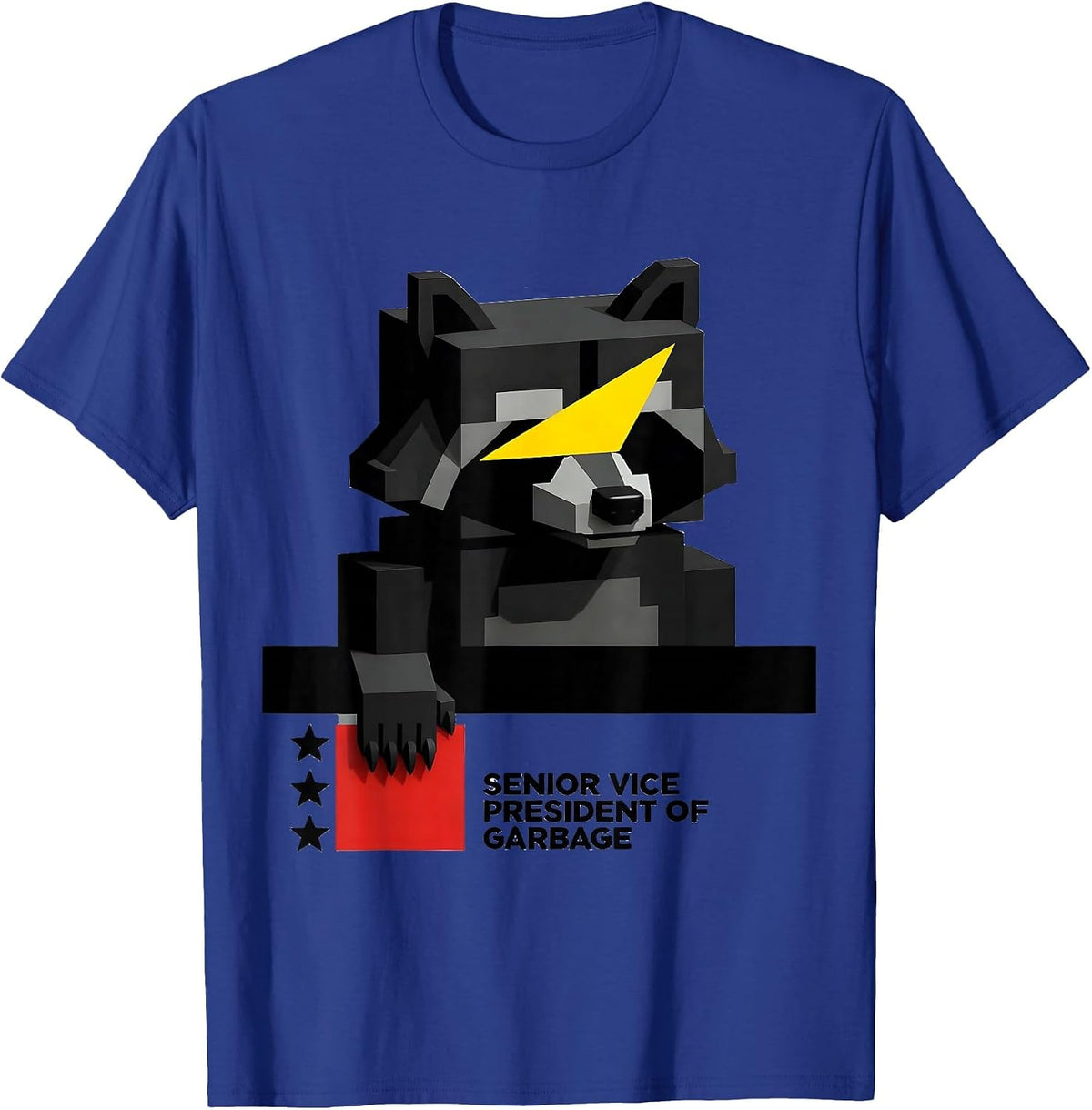 Senior Vice President Of Garbage Funny Raccoon Trash Panda T-Shirt - Royal Blue