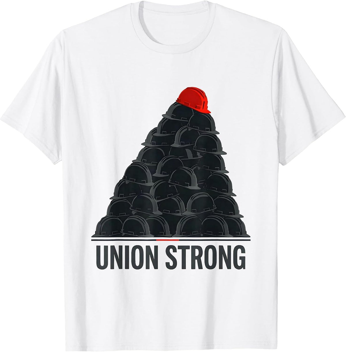 Men's Union Strong Skilled Trades Labor Day Union Worker Pride T-Shirt - White