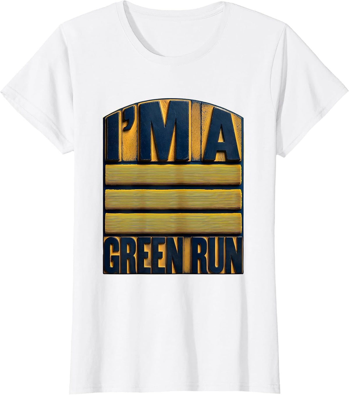 Women's I'm A Green Run Funny Ski Dad Snowboarder Gift T-Shirt - White