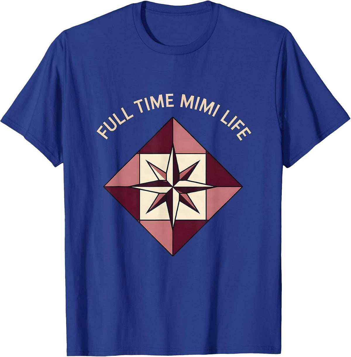 Men's Full Time Mimi Life Grandma Pride Design T-Shirt - Royal Blue