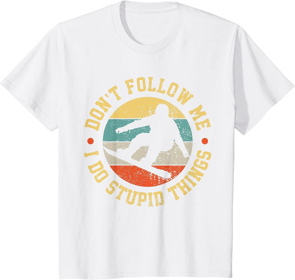 Snowboarding Snowboard Retro Vintage T-Shirt - White