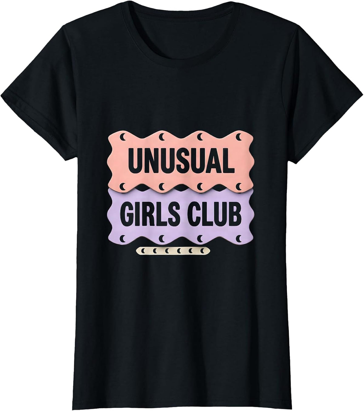 Unusual Girls Club Pastel Goth Alt Girl Weird Aesthetic T-Shirt - Black