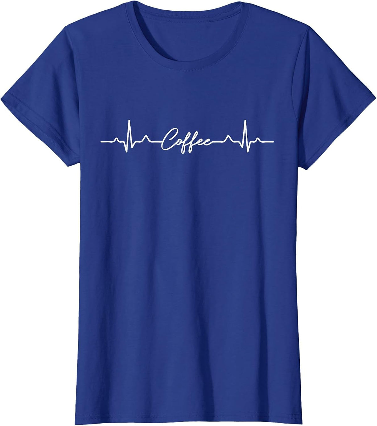 Coffee Heartbeat - Coffee Lover T-Shirt - Royal Blue