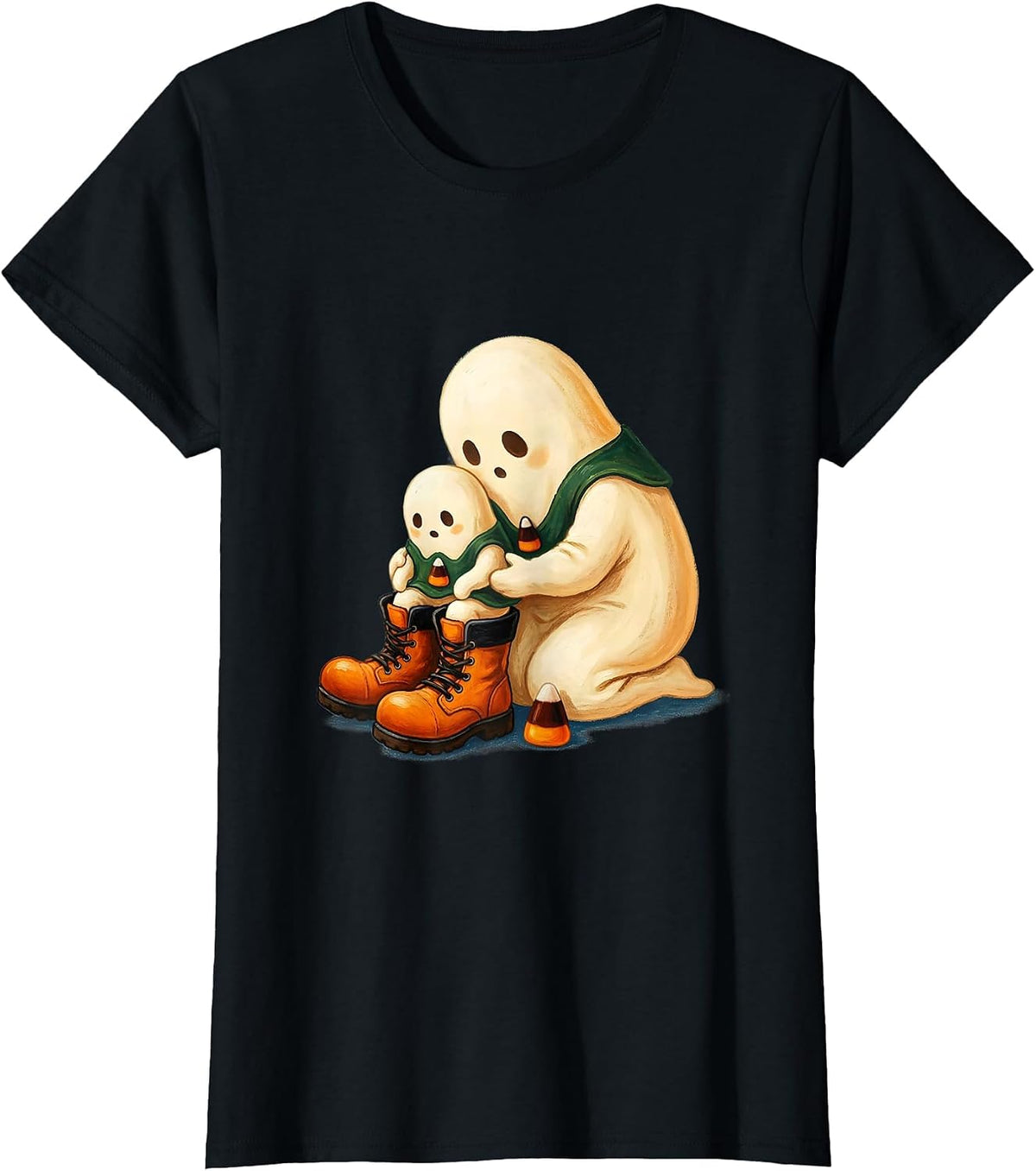 Ghost Para Normal Activities Paraprofessional Halloween T-Shirt - Black