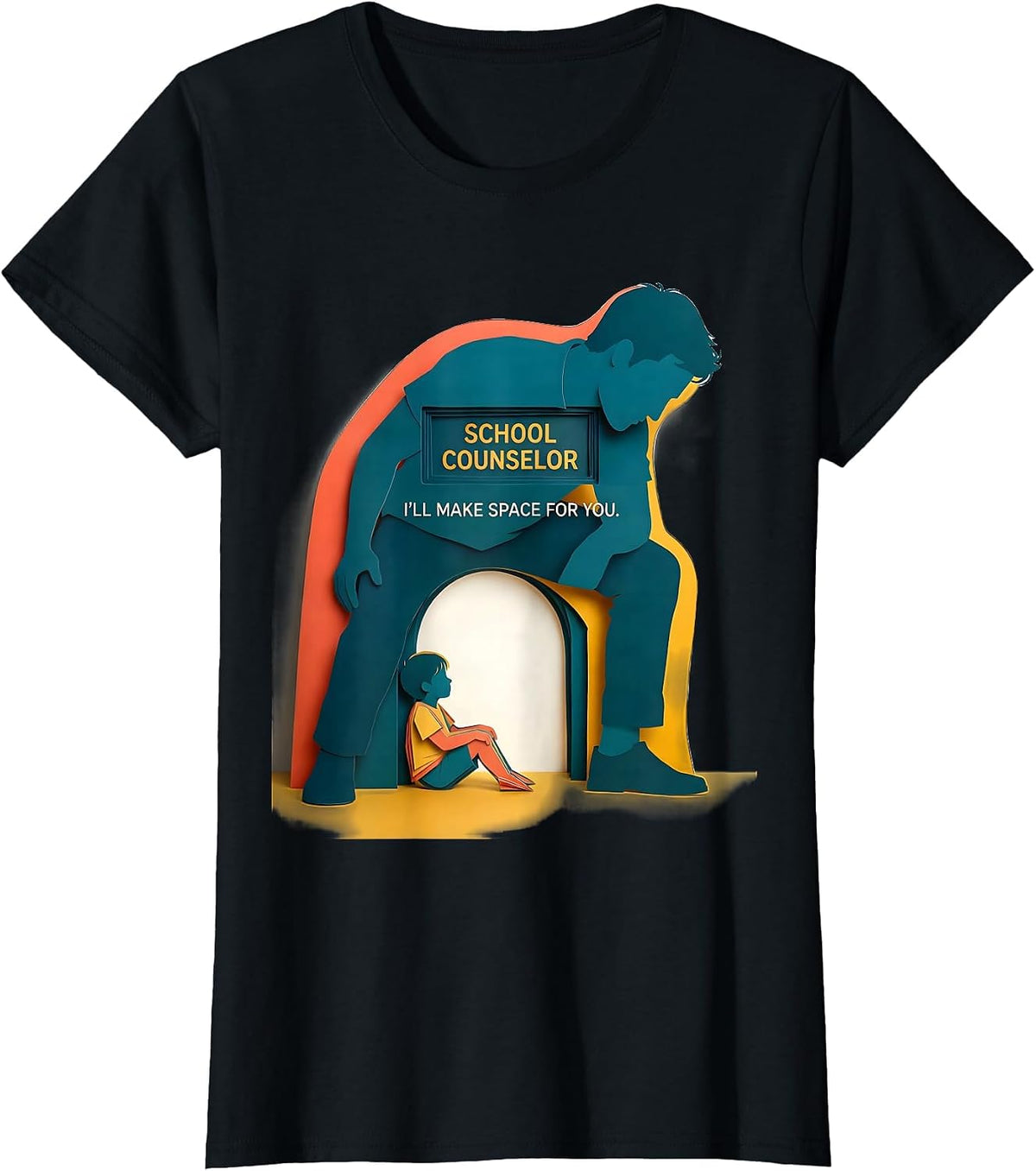 School Counselor — I’ll Make Space For You Counselor T-Shirt - Black