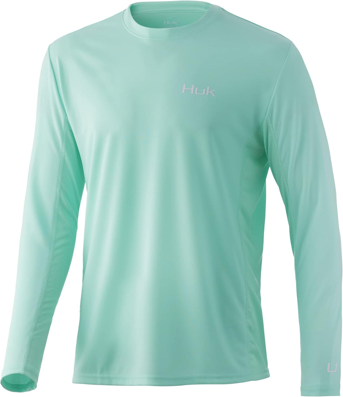 HUK Mens Icon X Long Sleeve Shirt|Fishing Shirt with Sun Protection - Small Beach Glass