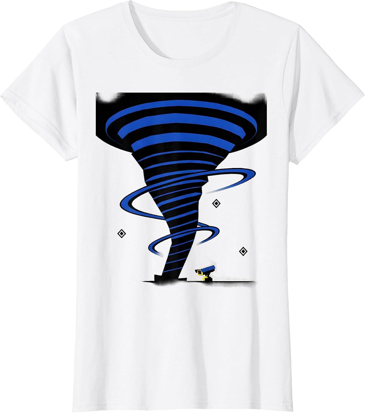 Women's Tornado Funnel Storm Chaser Meteorology Humor T-Shirt - White
