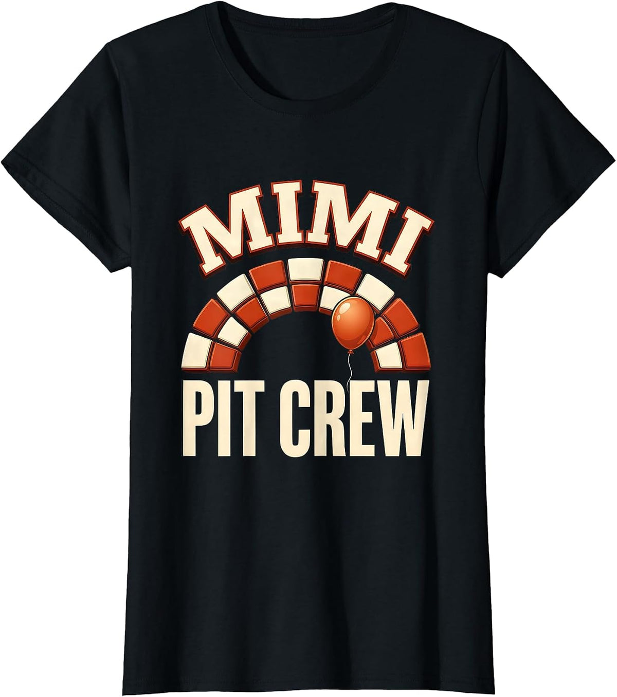 Women's Mimi Pit Crew Funny Race Car Birthday Family Pit Crew T-Shirt - Black