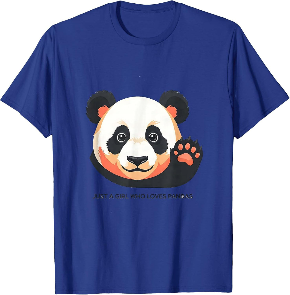 Men's Just A Girl Who Loves Pandas Cute Panda Cub Bear Lover Gift T-Shirt - Royal Blue