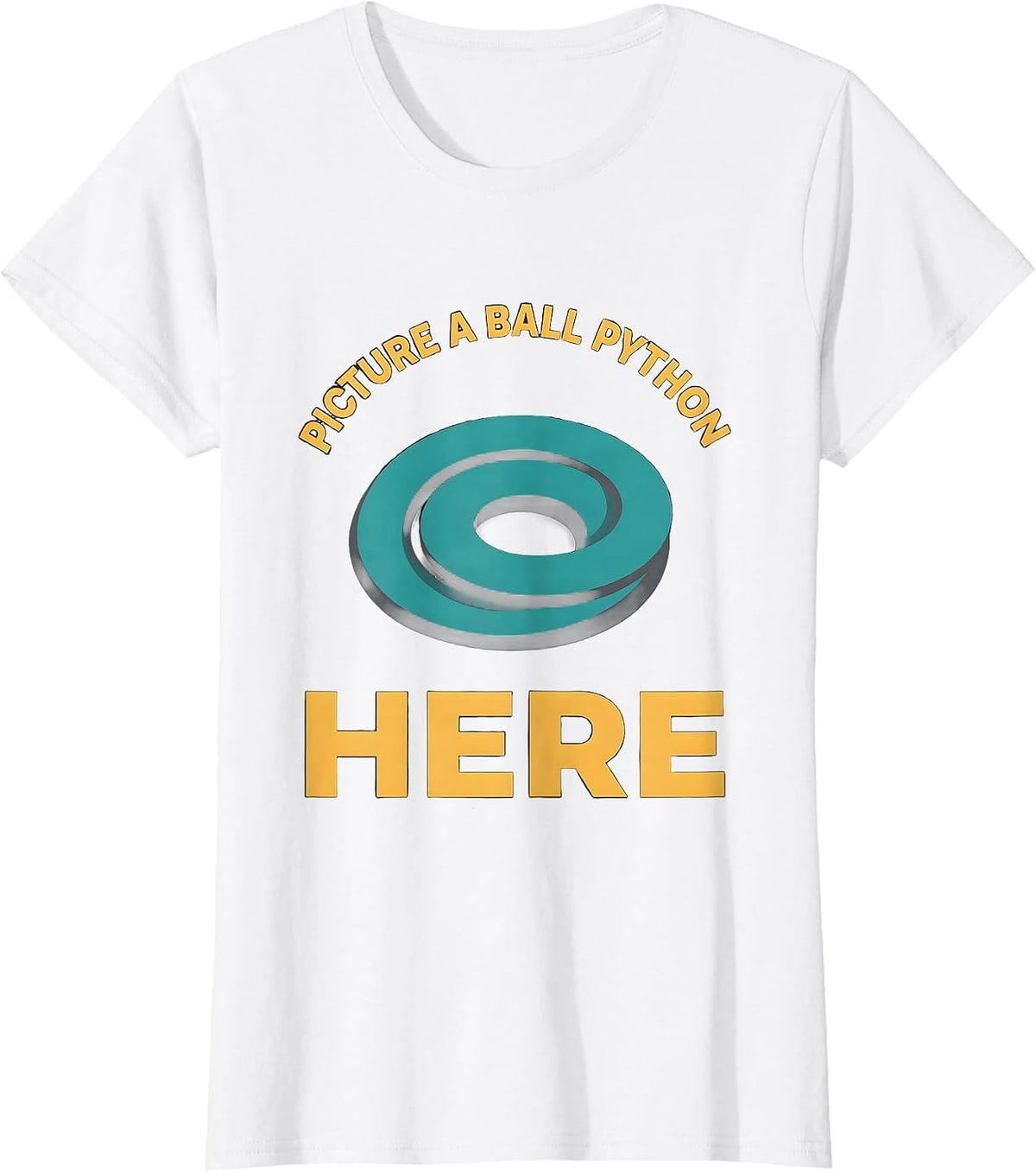 Picture A Ball Python Here Funny Reptile Lover Costume T-Shirt - White