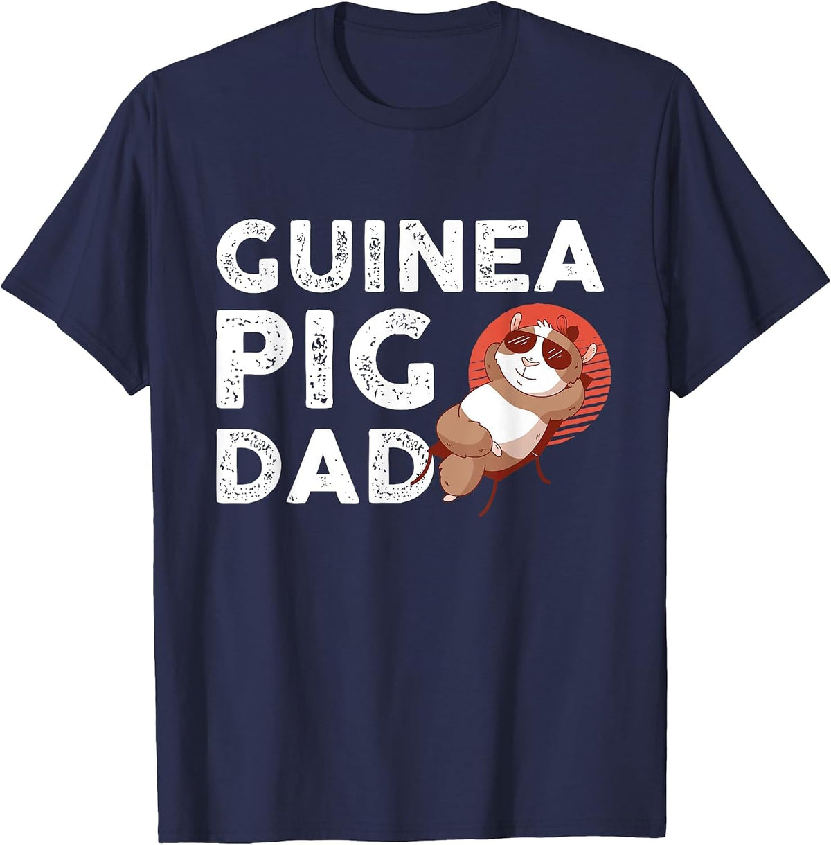 Guinea Pigs Dad T-Shirt - Navy Blue