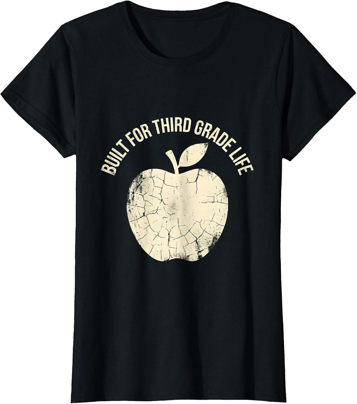 Built for Third Grade Life Teacher Design T-Shirt - Black