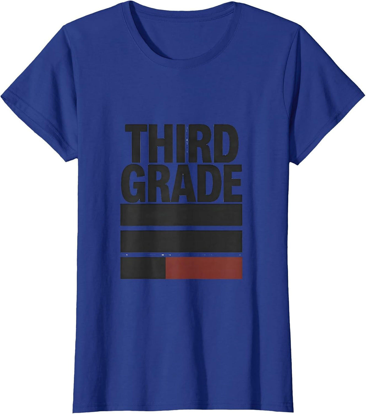 Women's Third Grade Minimalist Back To School Teacher Student T-Shirt - Royal Blue