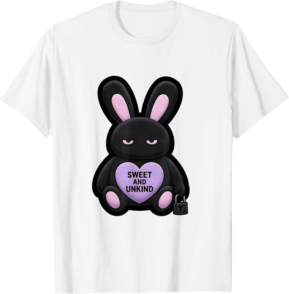 Men's Sweet And Unkind Pastel Goth Kawaii Bunny Lover Alt Cute T-Shirt - White