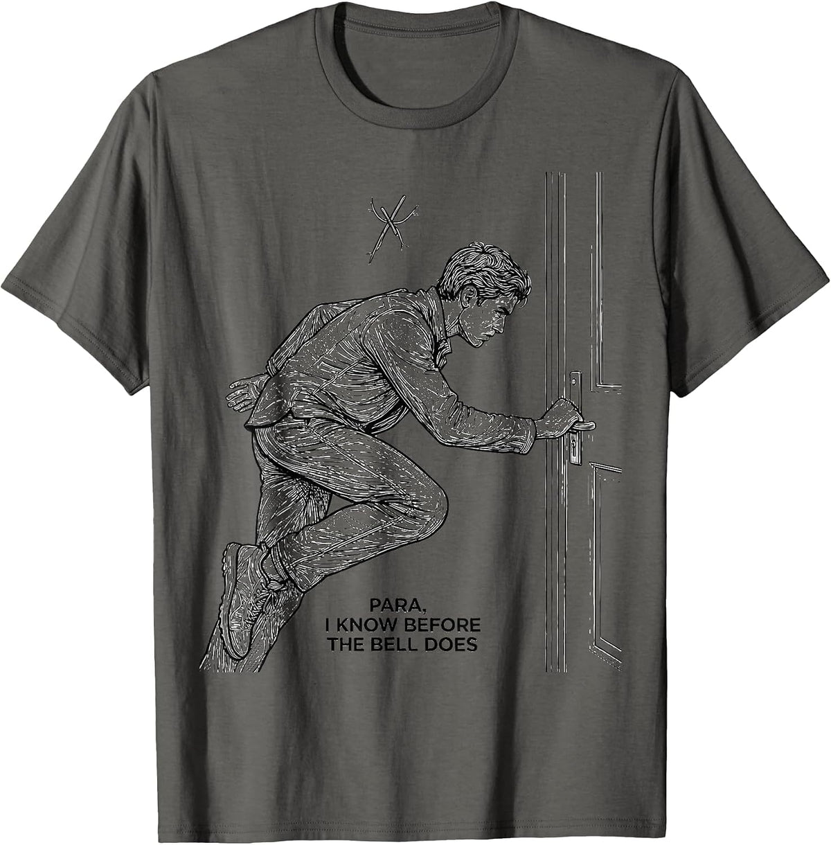 Para I Know Before The Bell Does Funny Paraprofessional T-Shirt - Asphalt Grey