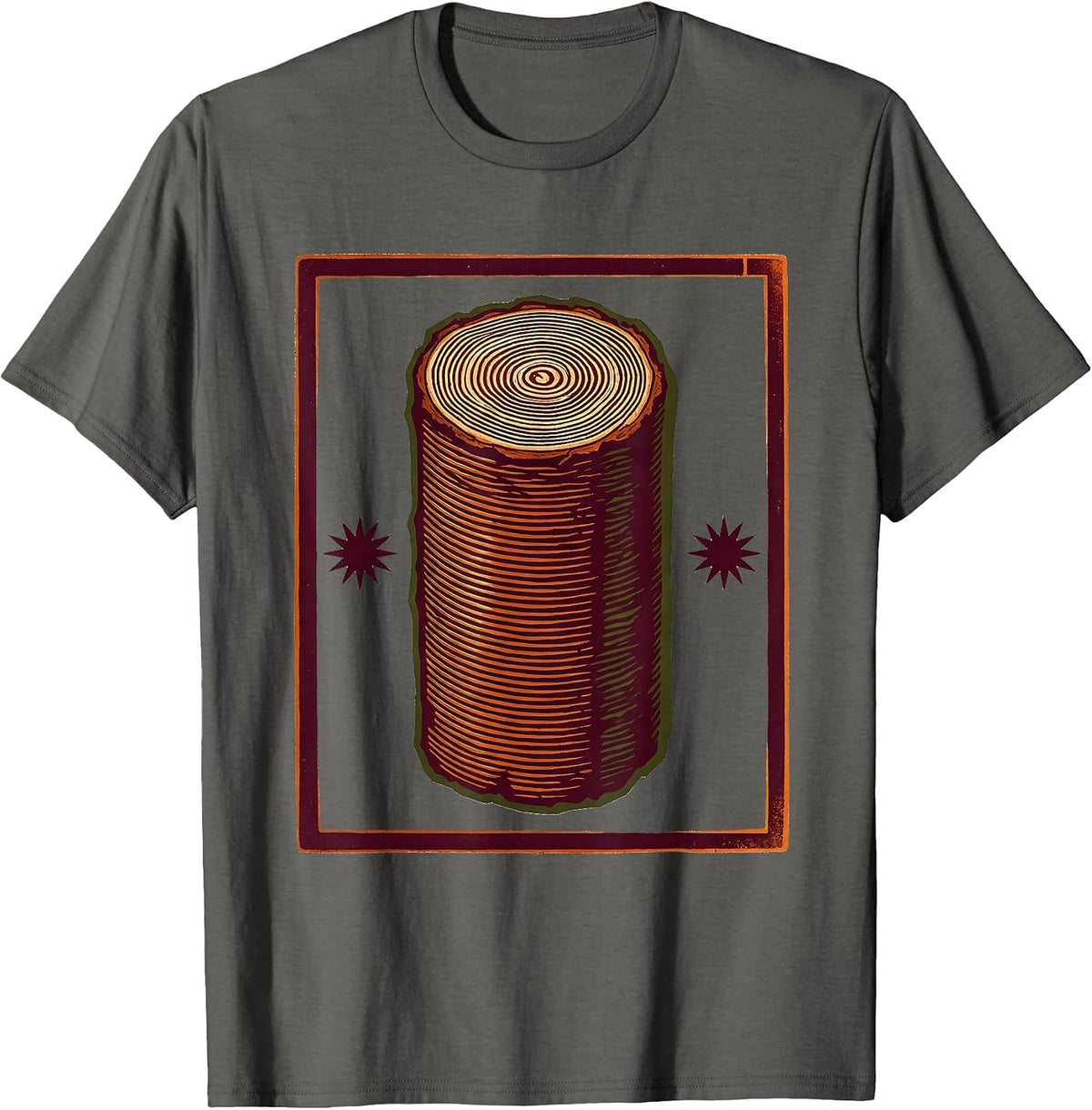 Men's Cranberry Log Canned Sauce Funny Thanksgiving Food T-Shirt - Asphalt Grey