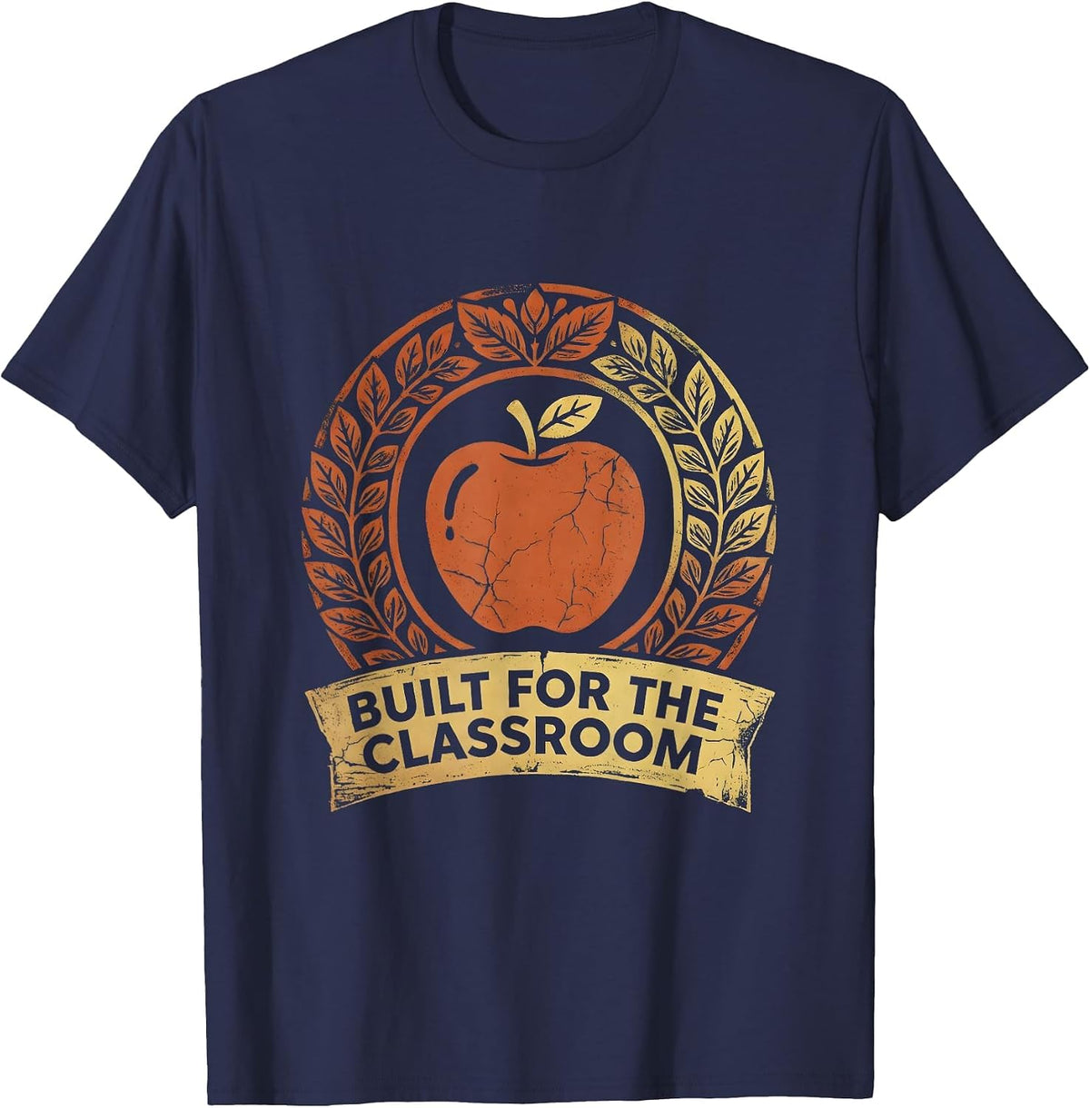 Built for the Classroom 3rd Grade Teacher Design T-Shirt - Navy Blue