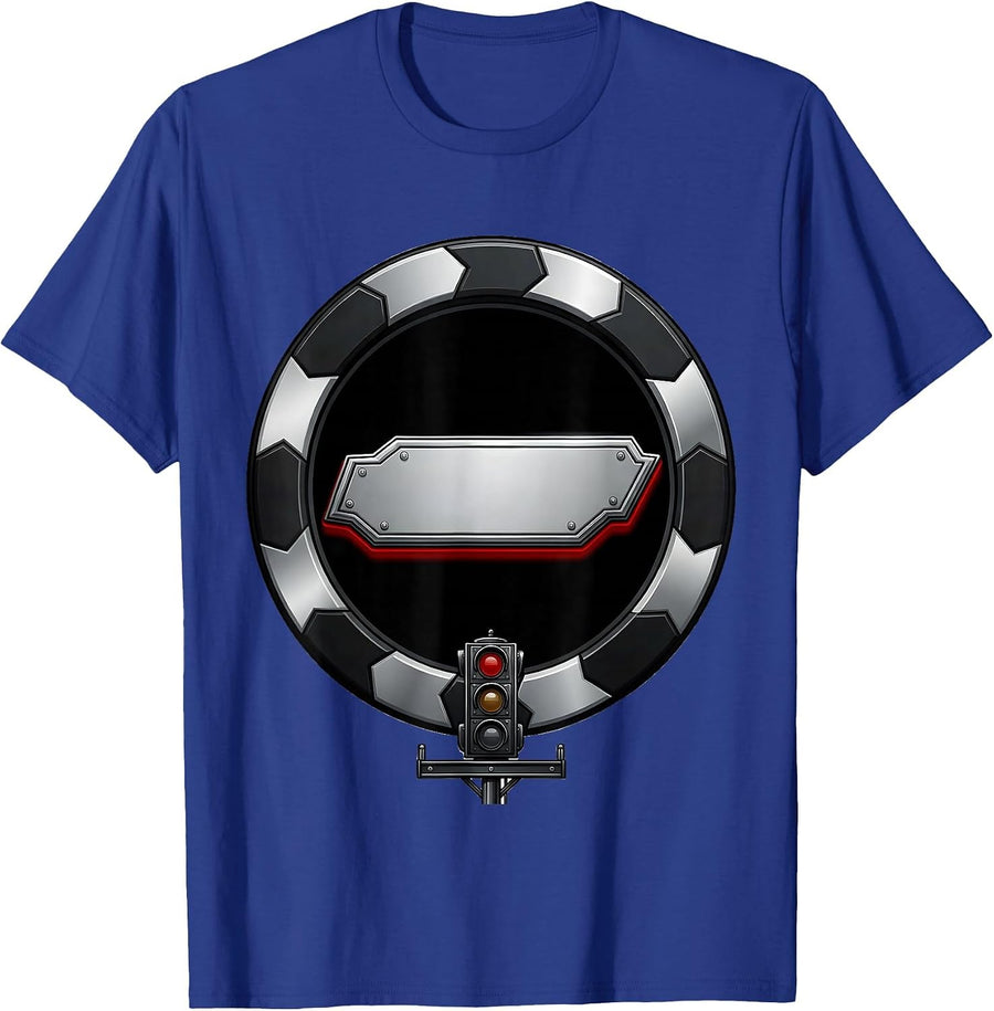 Racing Badge Circle American Flag RC Car Hobbyist T-Shirt - Royal Blue