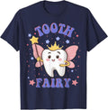 Tooth Fairy Halloween Costume Sweet Tooth T-Shirt - Navy Blue