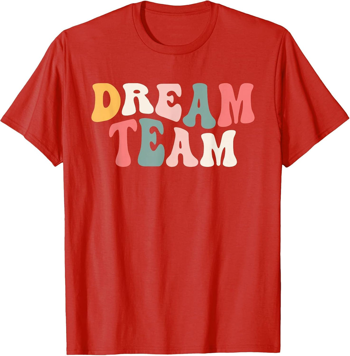 Last Day of School Back to School Dream Team Teacher Kids T-Shirt - Red