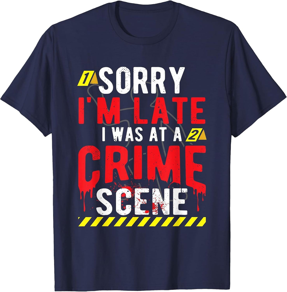 True Crime Scene Investigator T-Shirt - Navy Blue