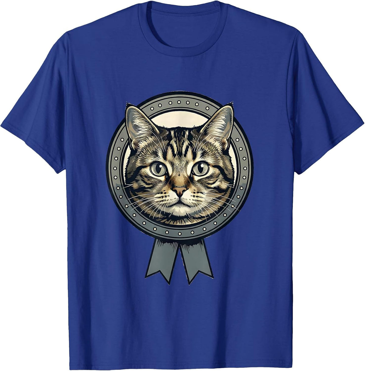 Rage Consumes Me Silly Staring Cat Meme Humor T-Shirt - Royal Blue