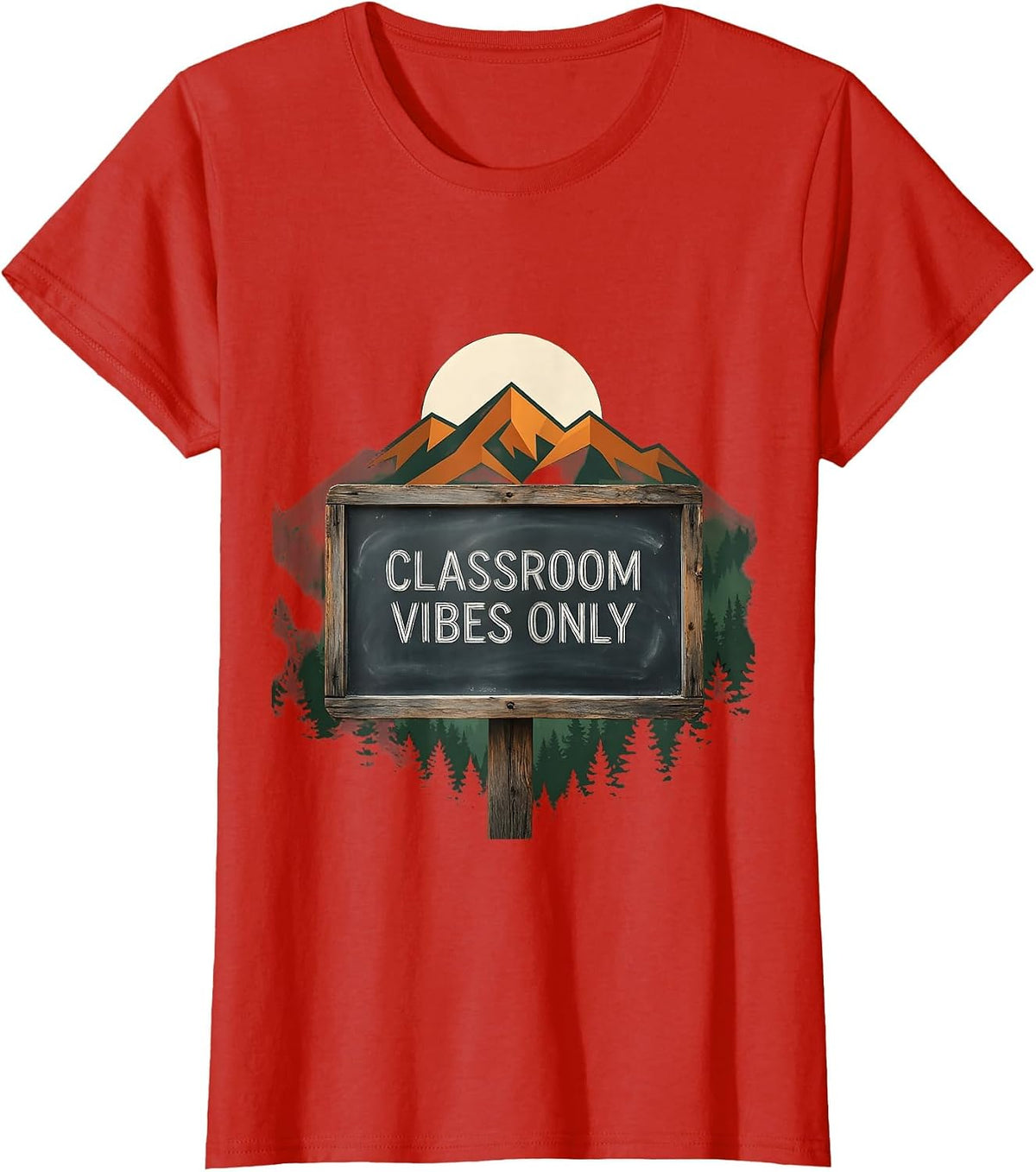 Classroom Vibes Only 3rd Grade Teacher Design T-Shirt - Red