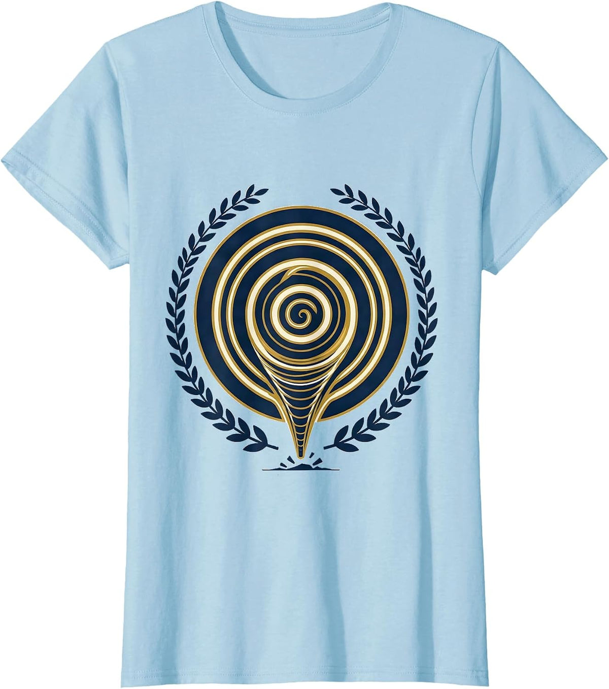 Sealed Tornado Radar Emblem Storm Chaser Meteorology Humor T-Shirt - Baby Blue
