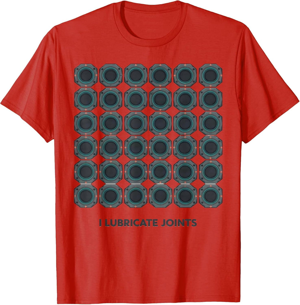 Men's I Lubricate Joints Funny Plumber Pipefitter Steamfitter Gift T-Shirt - Red