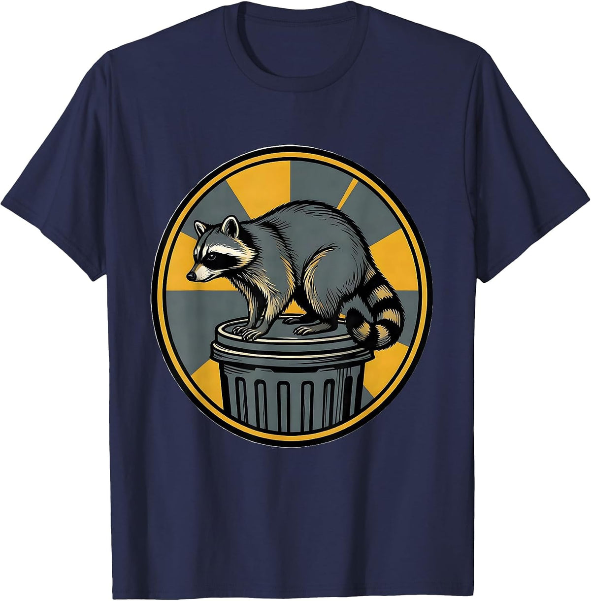 Jimothy Raccoon Funny Viral Meme Trash Panda Wildlife T-Shirt - Navy Blue