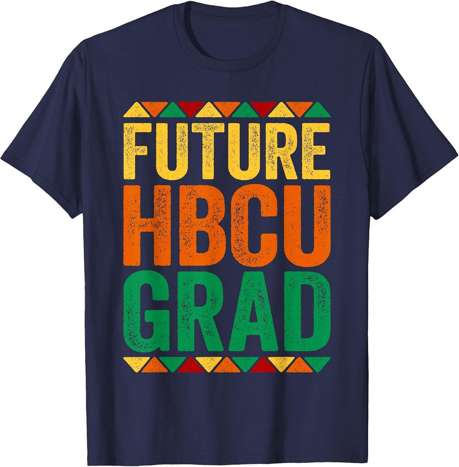 Future HBCU Grad Shirt Historical Black College Alumni T-Shirt - Navy Blue