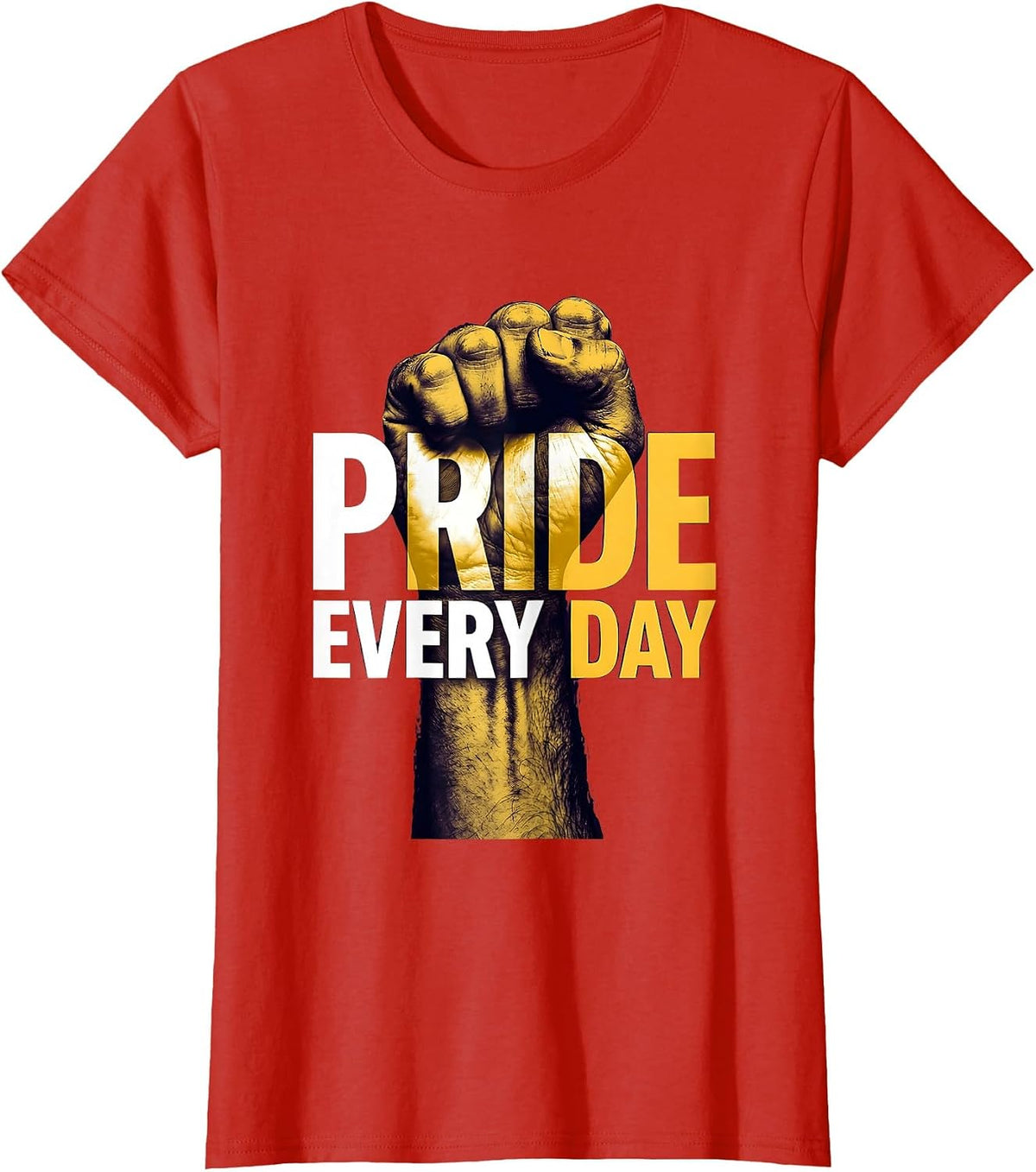 Pride Every Day LGBTQ Celebration Design T-Shirt - Red