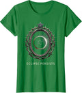 Women's Eclipse Persists Gothic Y2K Grunge Alt Emblem T-Shirt - Kelly Green