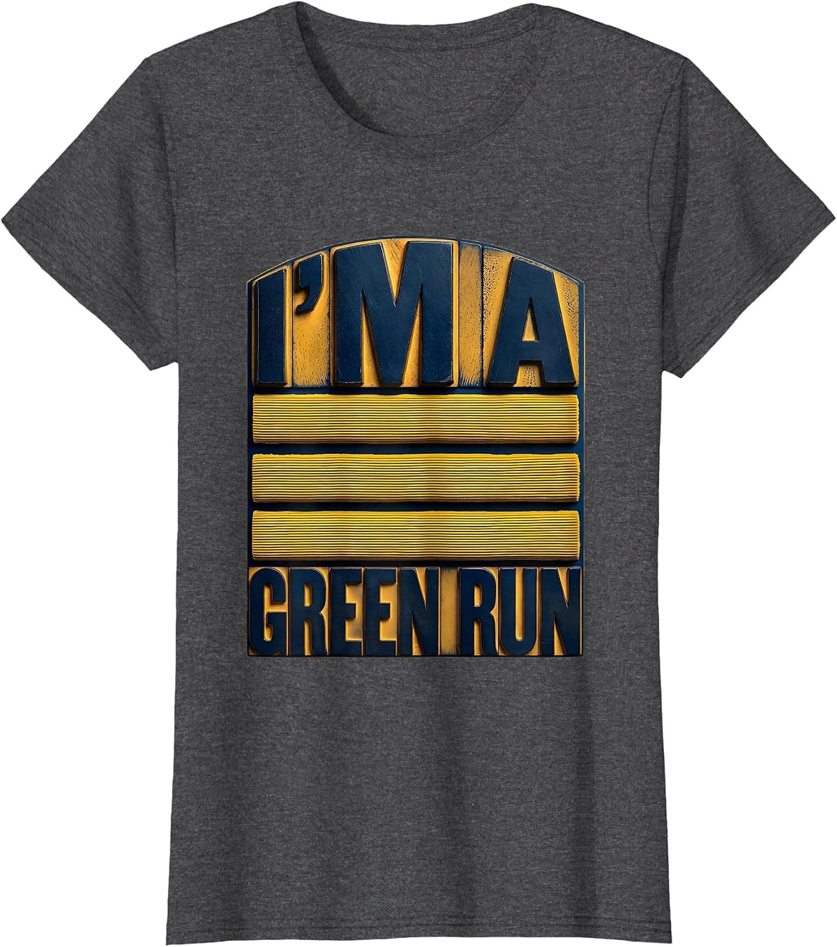 Women's I'm A Green Run Funny Ski Dad Snowboarder Gift T-Shirt - Dark Heather Grey