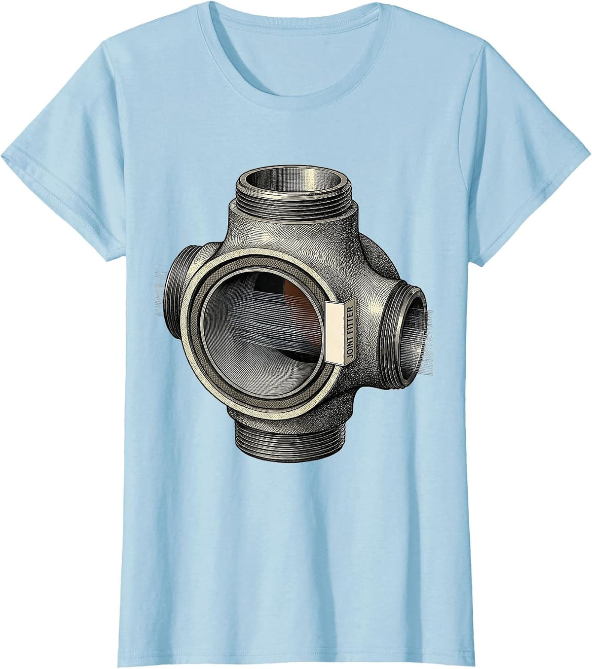 Joint Fitter Funny Plumber Pipefitter Occupational Humor T-Shirt - Baby Blue