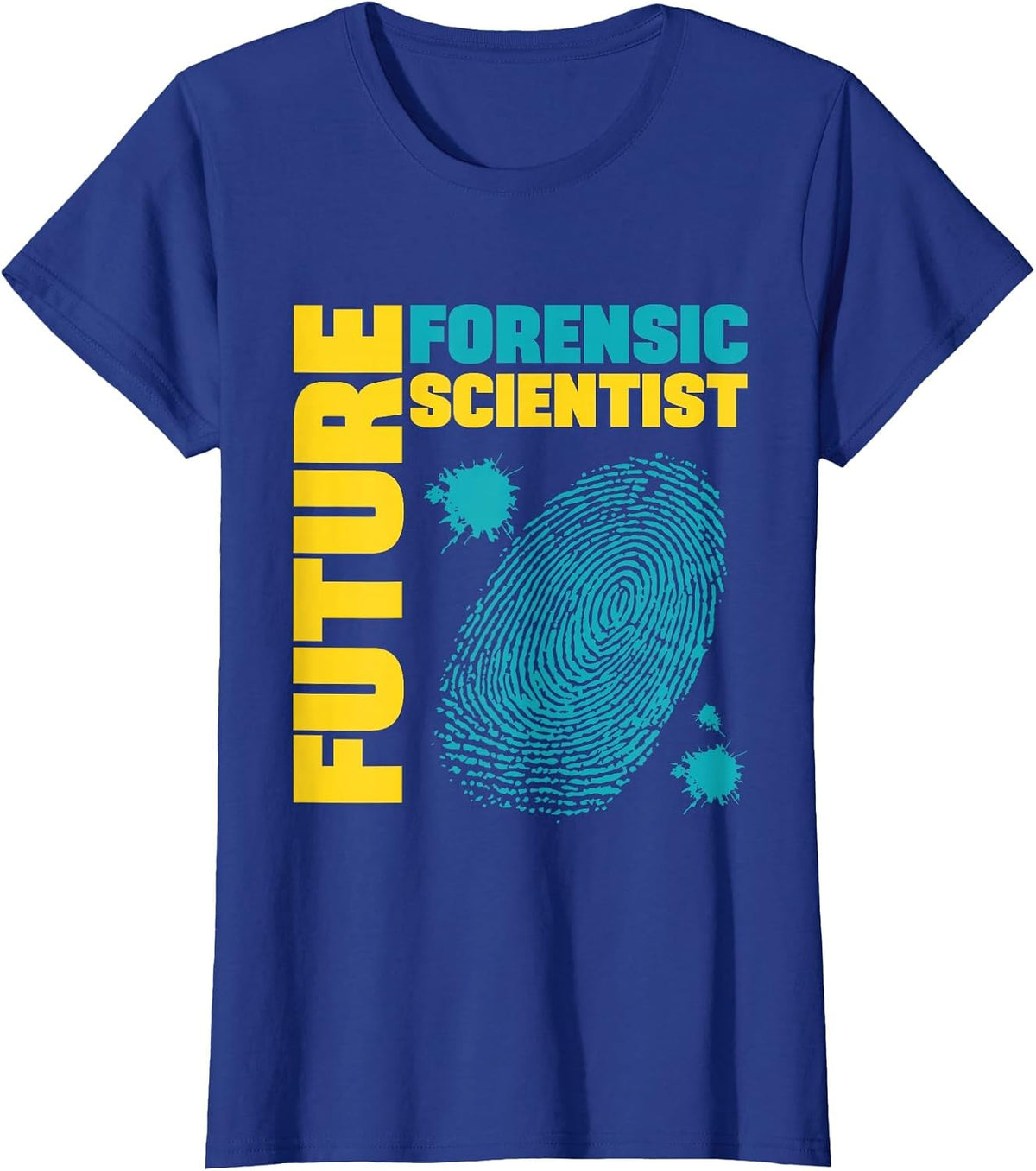 Future Forensic Scientist, Forensic Researcher T-Shirt - Royal Blue