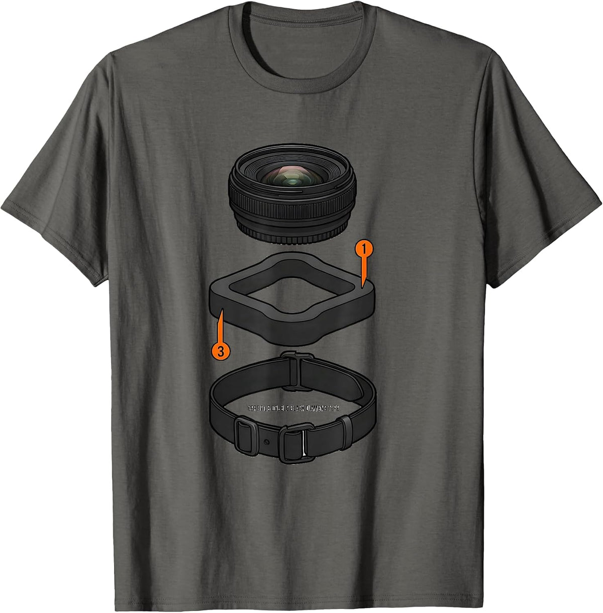 Men's Certified Double Black Diamond Type Funny Ski Humor Gift T-Shirt - Asphalt Grey