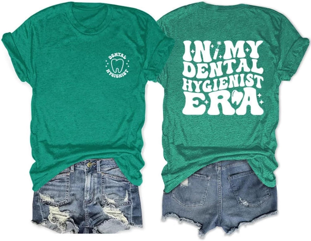 Dental Hygienist Shirt, Dental Assistant T-Shirt, Dental Student Graduation Tee, Dentist Gifts for Women Tops - 25