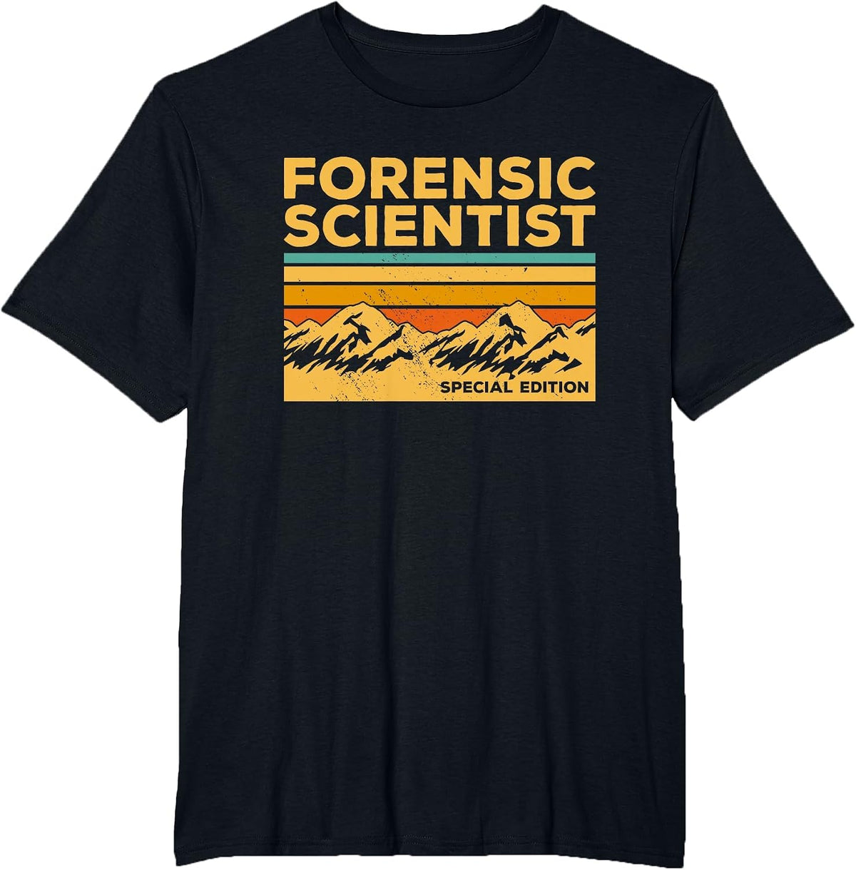 Vintage Forensic Scientist Special Edition Forensic Science T-Shirt - Black