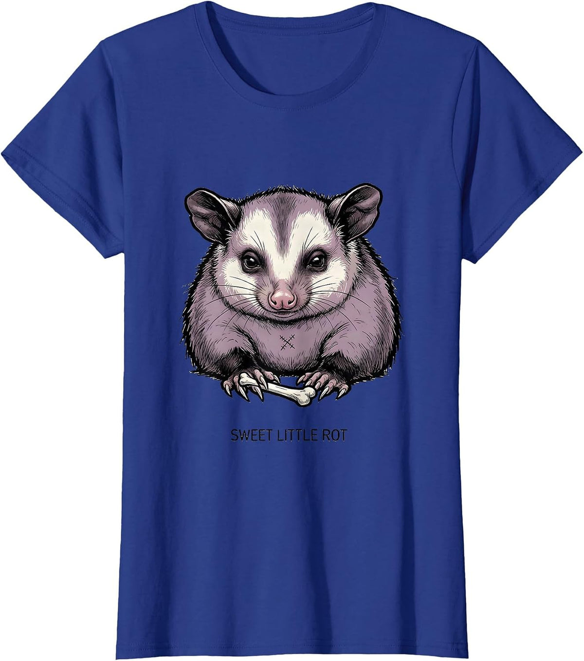 Women's Sweet Little Rot Y2K Goth Emo Alt Streetwear Gift T-Shirt - Royal Blue