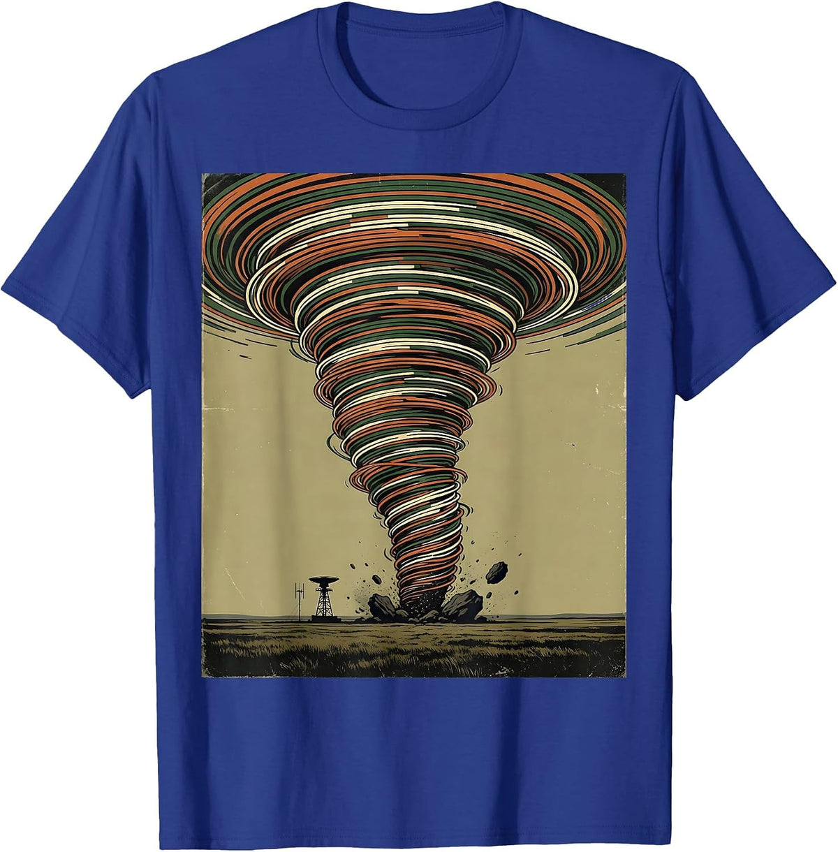 Funnel Tornado Storm Chaser Meteorology Humor T-Shirt - Royal Blue