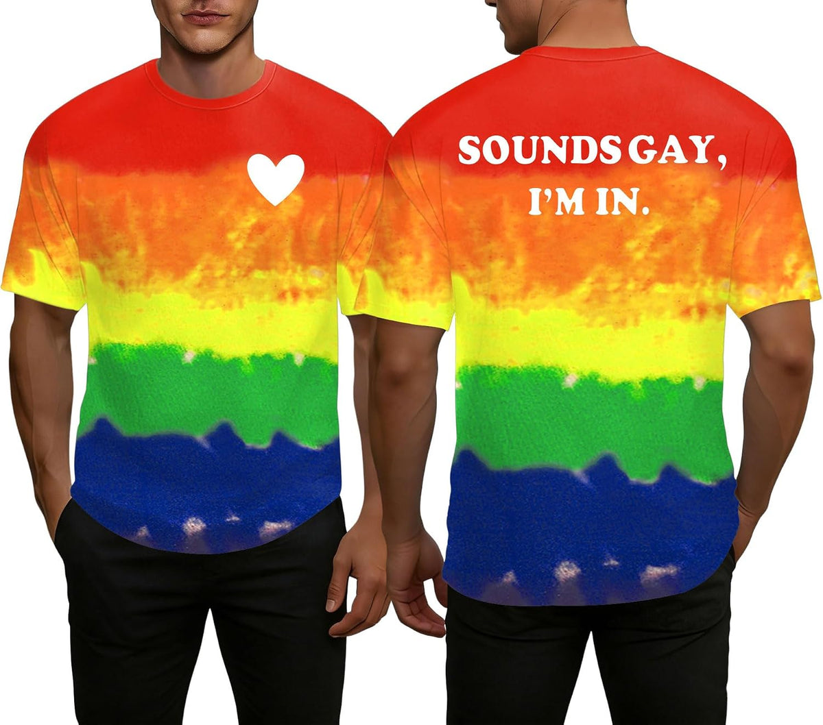 Pride Tank Top for Women LGBT Rainbow Flag Shirt Love Heart Graphic Tee Lesbian Gay Pride Sleeveless Vest - Men-tiedye1