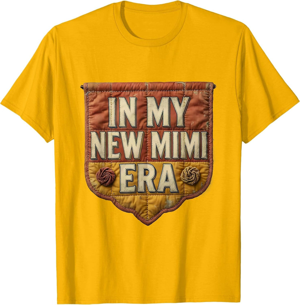 In My New Mimi Era Vintage Funny Retro Family Role Gift T-Shirt - Golden Yellow