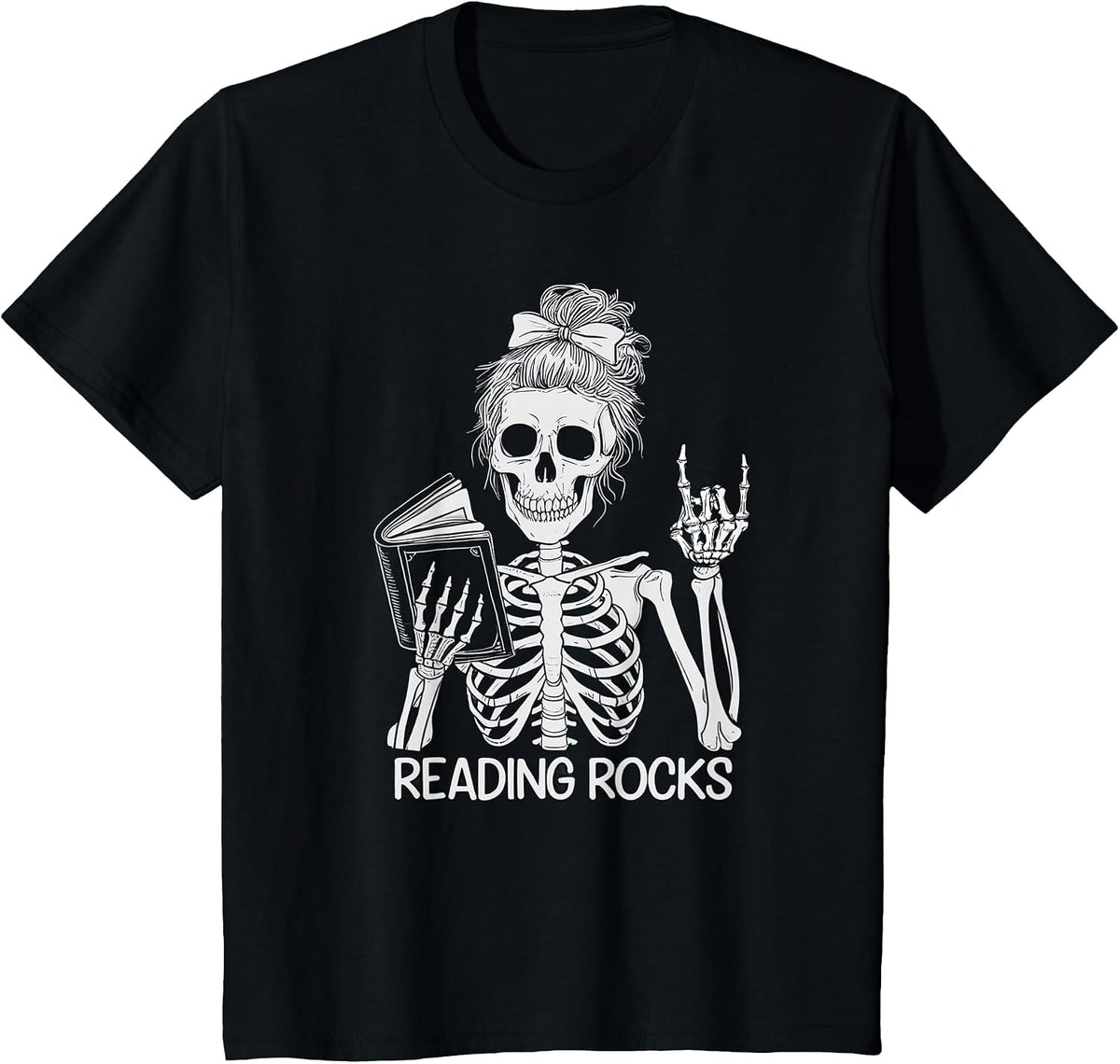 Cute Reading Rocks Teaching Kindergarten Literacy Team T-Shirt - Black