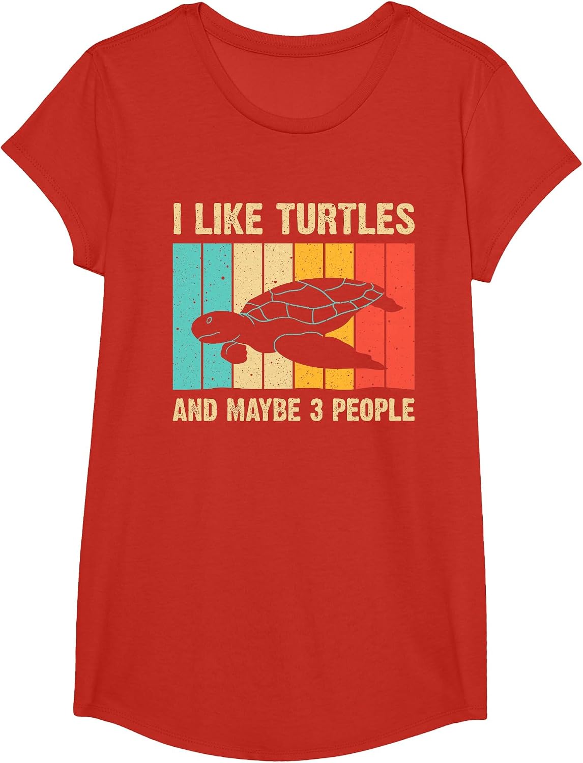 Funny Sea Turtle Novelty for Men Women Tortoise Turtle Lover T-Shirt - Girls Red
