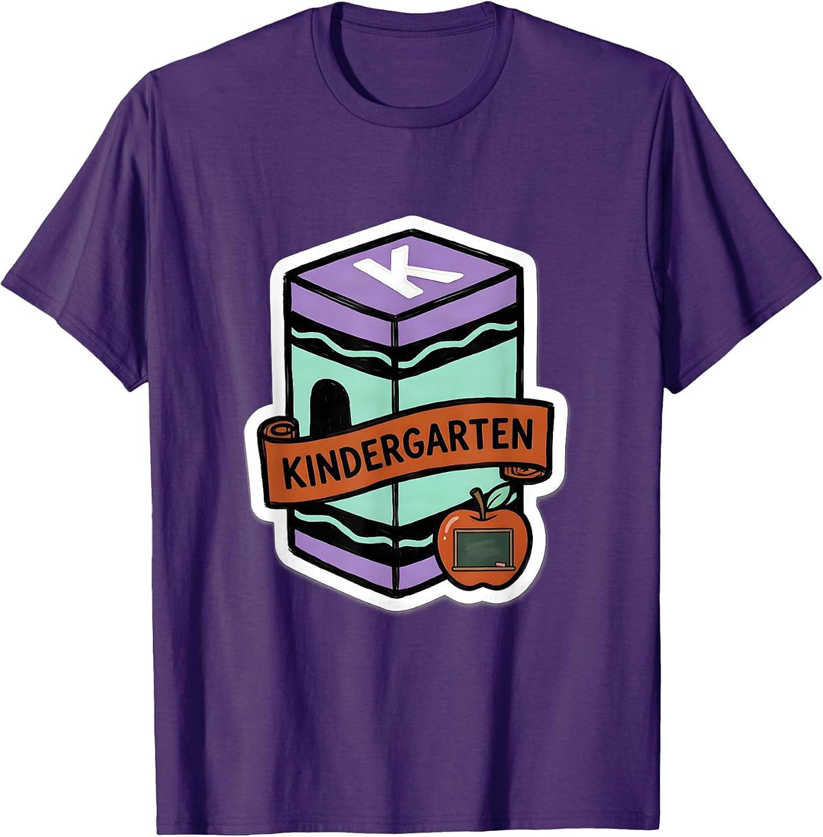 Kindergarten Cute Grade Level Teacher Back To School T-Shirt - Purple