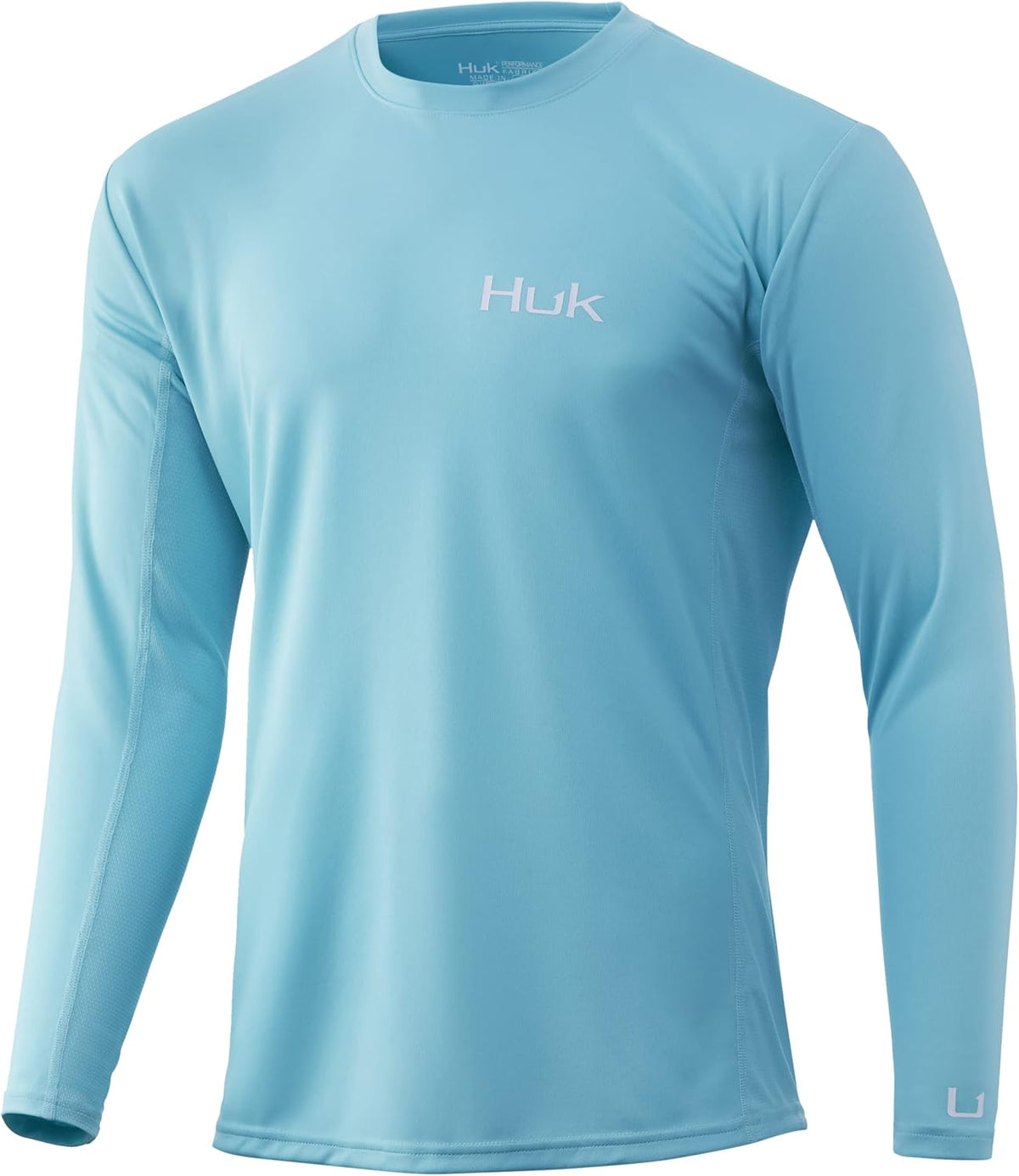 HUK Mens Icon X Long Sleeve Shirt|Fishing Shirt with Sun Protection - XX-Large Blue Radiance