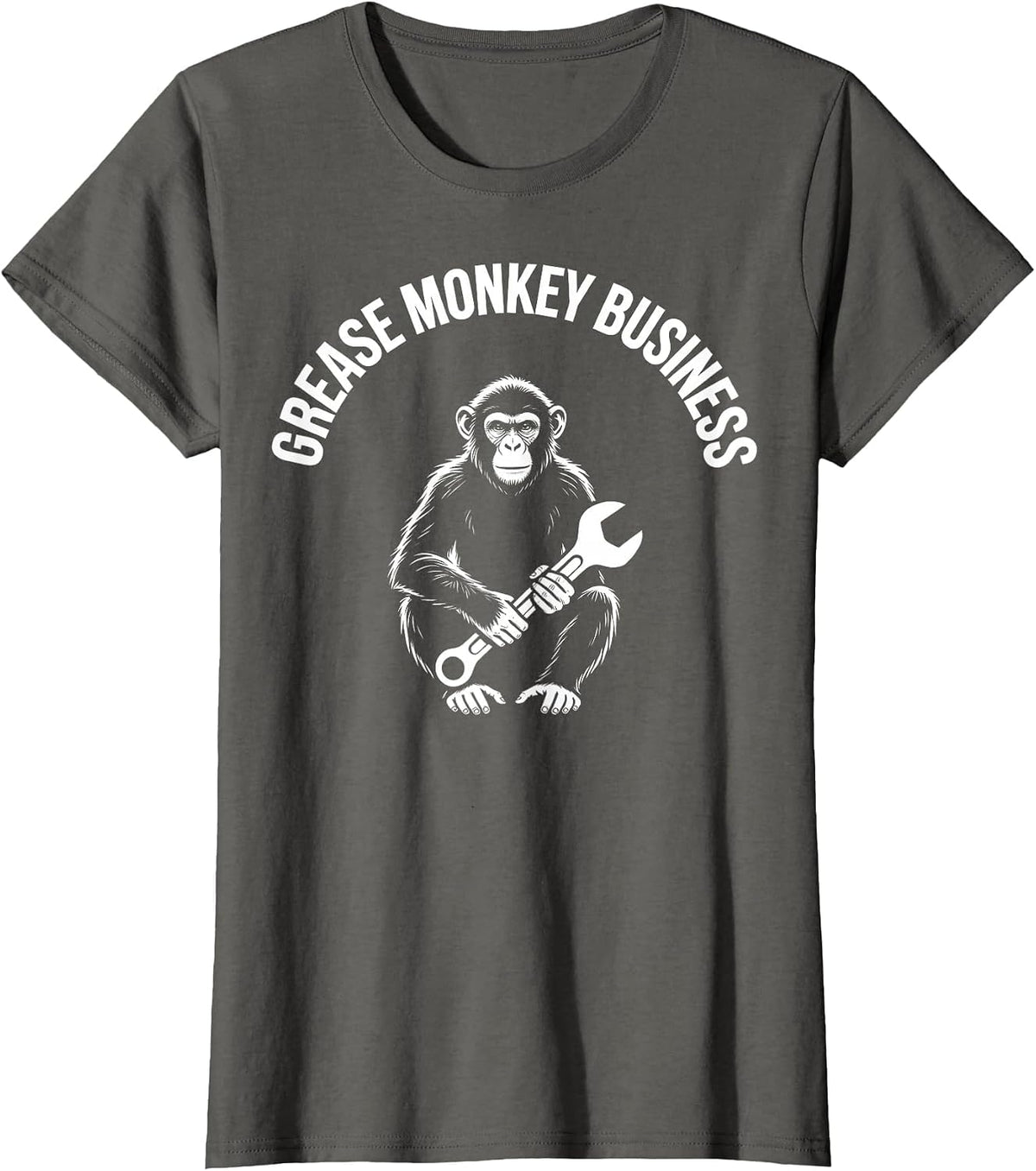 Mademark Mechanics & Trades T-Shirt - Asphalt Grey-grease Monkey Business Mechanic Garage